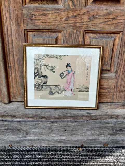 19th Century Chinese Watercolor On Silk