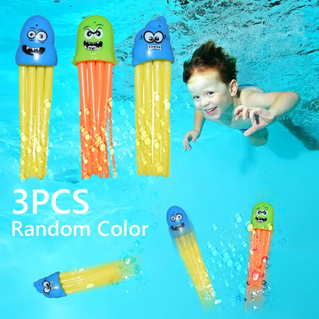 3Stk Tauchspielzeug Unterwasser Pool Spielzeug Tauchring Schwimmbad Spielzeug 2