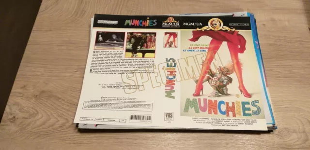 Jaquette Vidéos Originales VIDEO CLUB 80' - MUNCHIES