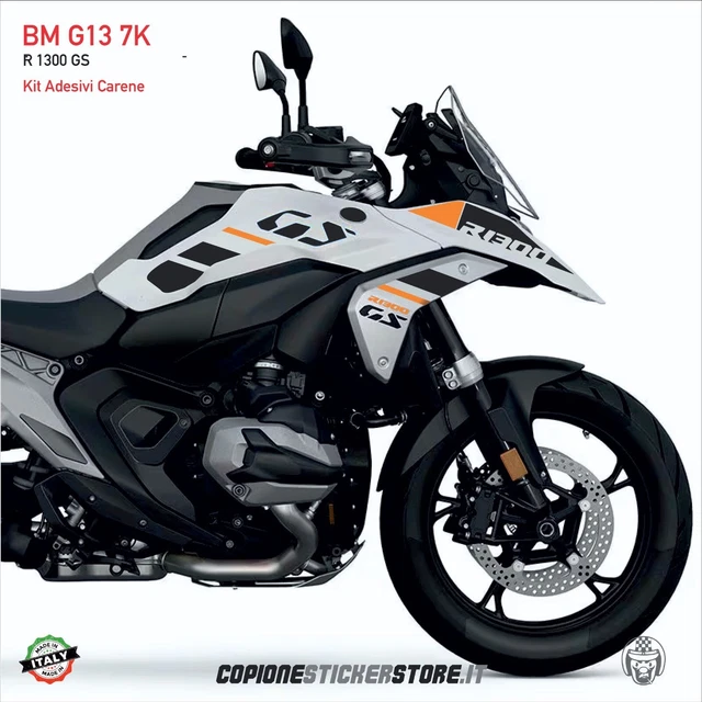 Autocollants Moto BMW R 100 GS '87 Série Noire - Neufs, Fabrication Italienne