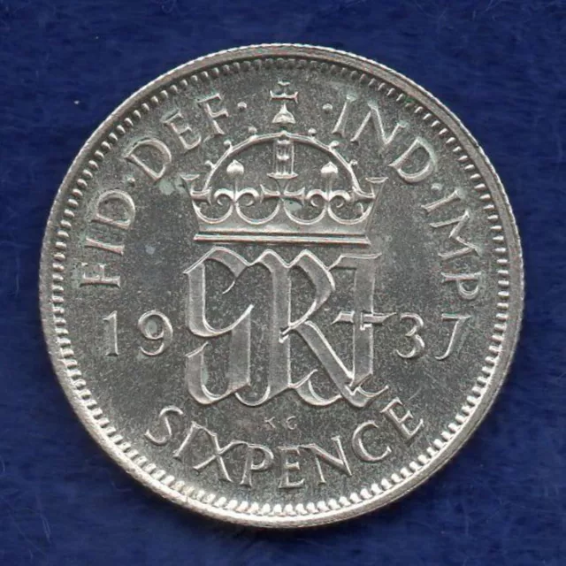 Great Britain George VI 1937 Proof Sixpence (Ref. c8479)