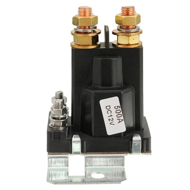 4Pin Dual Battery Isolator Relay Starter Power On/Off Switch 500A AMP DC 12V Car