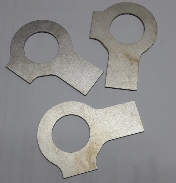 3 x Titanium locking plate / Titan Gr.2 Sicherungsblech  DIN 463 d1=17mm