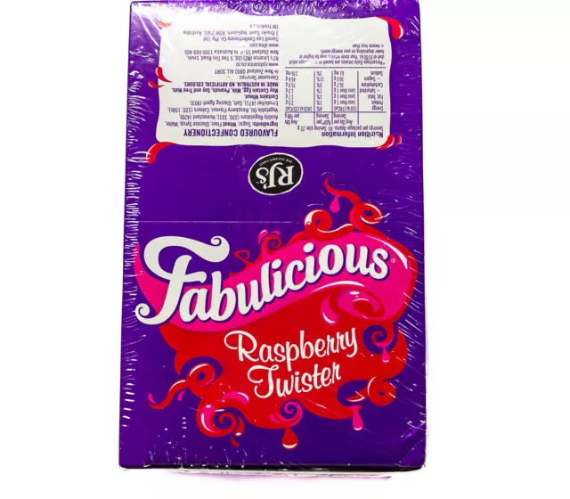 Wonka Fabulicious Raspberry RJ Twister Red Licorice - 1KG Twisters Post Included 2