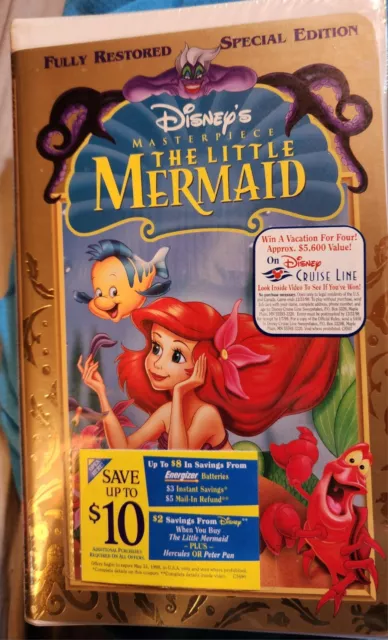 Walt Disney The Little Mermaid Masterpiece Special Edition NIP BONUS VIDEO