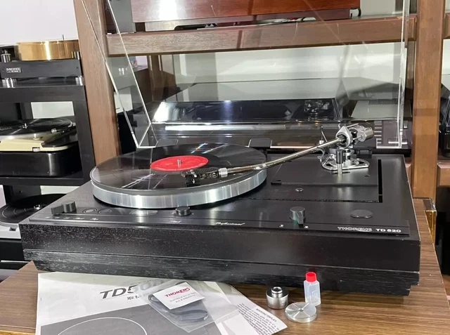 Platine Vinyle Thorens TD 320 Rénovée – Champagne – Avec Bras SME 3009