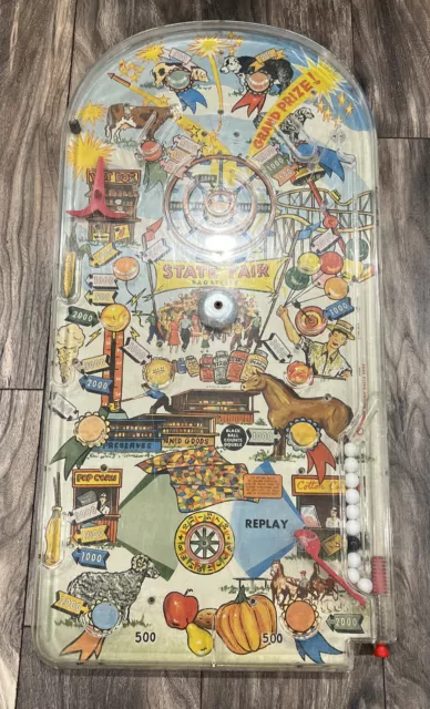 Vintage 1950's State Fair Strength Tester Pinball Machine Superior Toy Co.