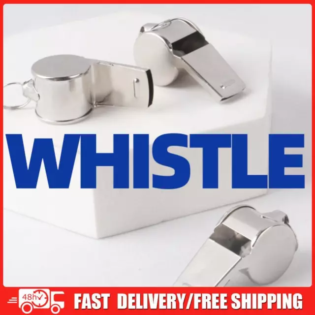 Metal Whistle with Rope Survival Whistle for Soccer Football Basketball Training