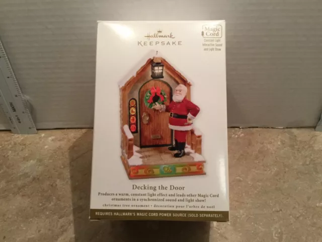 New Hallmark Keepsake Once Upon A Christmas Decking The Door Ornament 2011 NIB