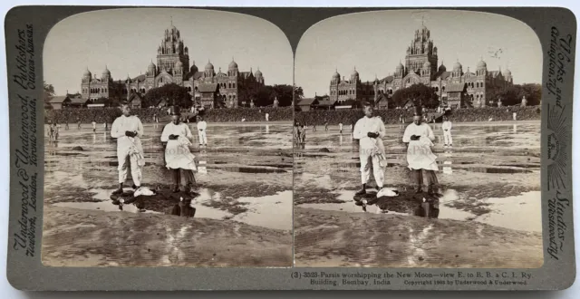 Indien Bombay 1903 Underwood Foto Stereo Vintage P78L9n