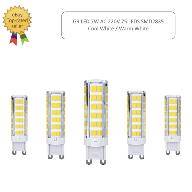 G9 LED 7W Light Bulb Cool / Warm White Replacement For G9 Halogen Capsule Bulbs