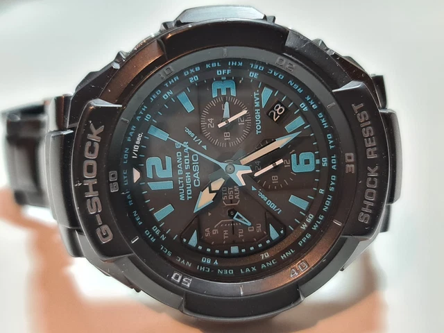 VGC CASIO G Shock Gravitymaster Sky Cockpit GW-3000BD-1AER Stainless ...