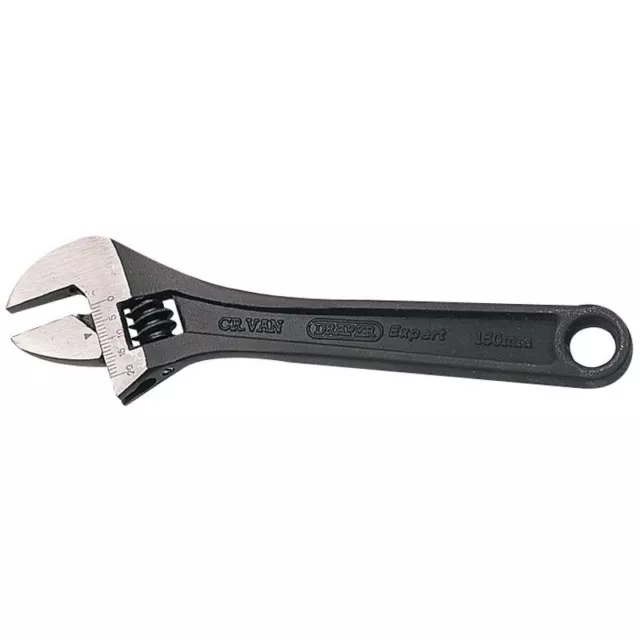 Draper Expert 150mm Crescent-Type Adjustable Wrench with Phosphate Finish
