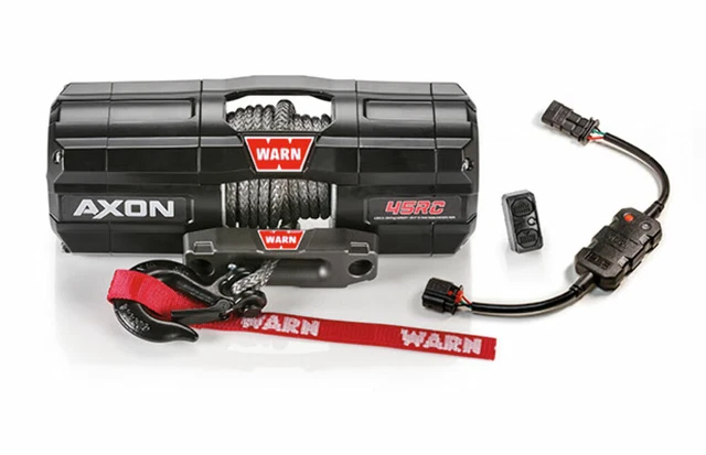 Warn 101240 AXON 45RC Sports Motorisés Treuil 4500 LB 27 FT X 1/4 Synthétique