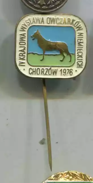 Polen Nadel Chorzow 1976 mit Hund 19mm (E180)