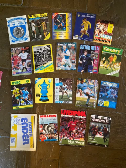 Newcastle United Football Programme Away Games various Seasons (19) VGC