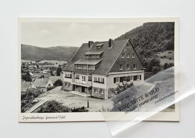 AK Jugendherberge Gemünd Eifel Reise Urlaub Postkarte Ansichtskarte Handschrift