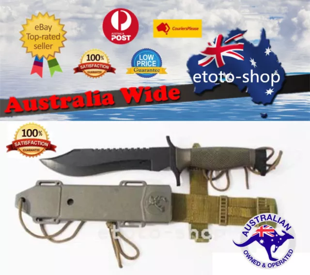 12 inch Survival Military Bowie Camping Hunting Tactical Knife with Hard Sheath