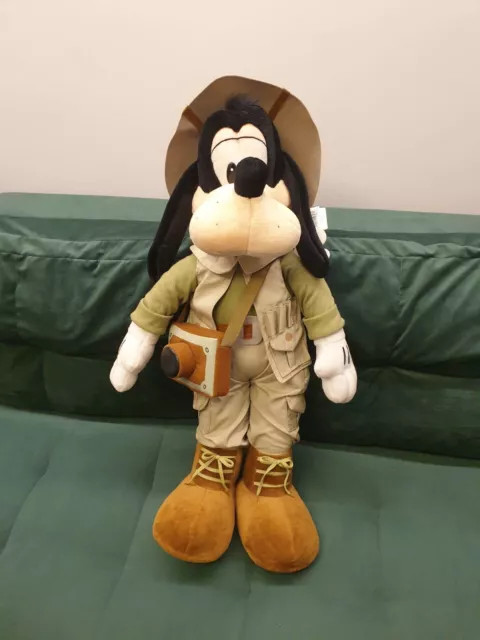 Vintage Goofy SafariPlush Soft Toy • Walt Disney World / Disneyland Parks