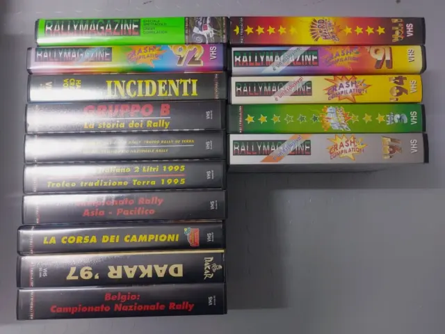 vhs 13 videocassette Rallymagazine Auto Rally Piloti Crash Compilation