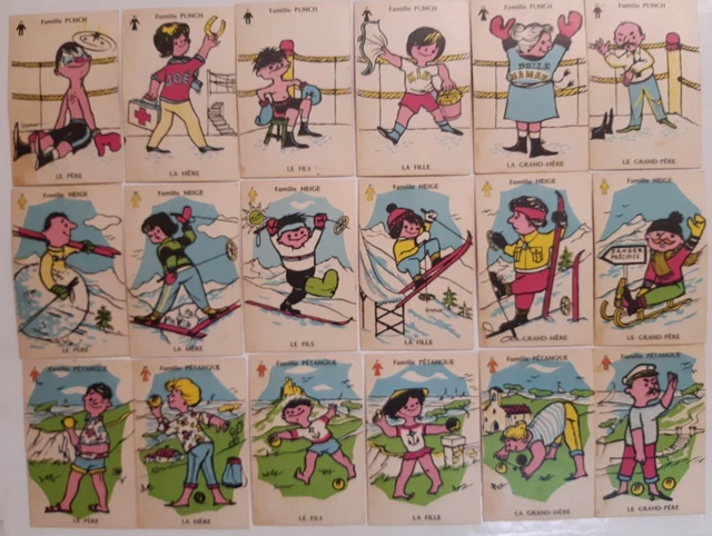 Jeu De Cartes 7 Familles Picolo Et Piccolette – Jean Image (c.1964)