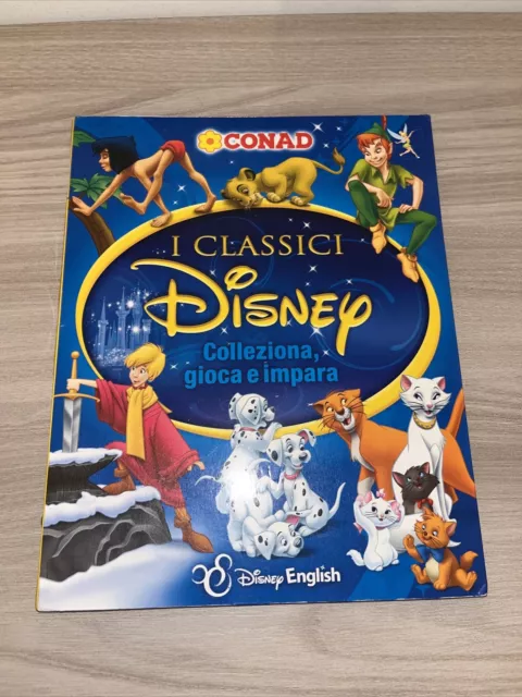 I CLASSICI DISNEY CONAD ALBUM FIGURINE Card COMPLETO con POSTER GIOCO 2013