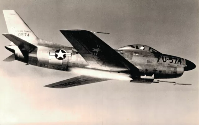 Aviation North American F-86D Sabre Jet Fighter Plane RPPC 07.37