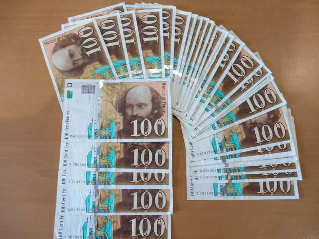 ANCIEN  BILLET 100 FRS CÉZANNE 1997 ACHAT UNITAIRE // ETAT TB à TTB // PROMO !