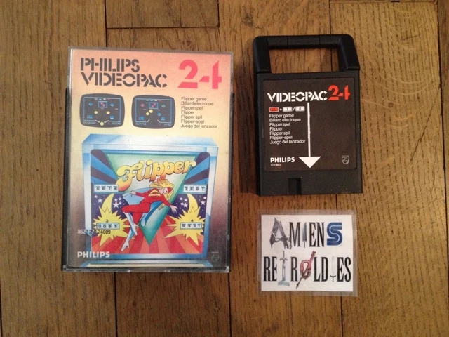 Lot De 4 Jeux Philips Videopac : 24, 34, 1 Et 22 (dont Satellite Attack) - État Correct