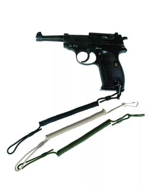 Landyard Tactica Para Pistola Color Negro Policia, Guardia Civil,Ejercito