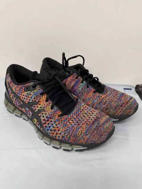 Asics women's gel-quantum 360 knit 2 black/rainbow clearance multi/black