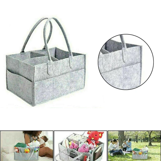 Baby Diaper Caddy Organizer Portable Holder Bag Nursery Essentials Storage Bins 4