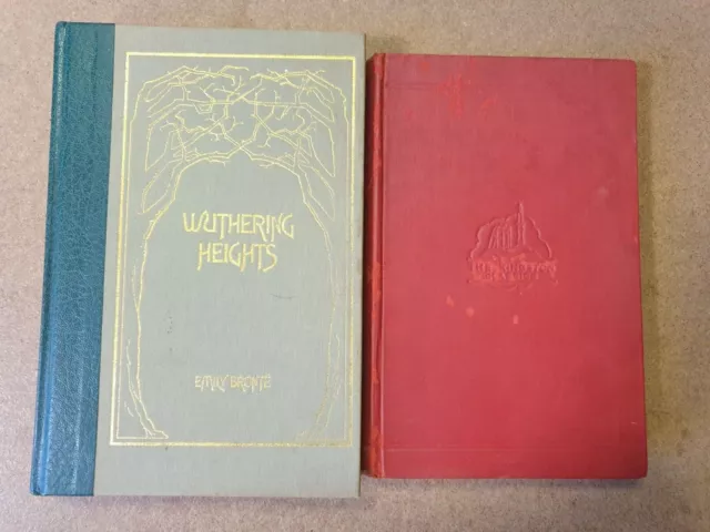 2x books - Wuthering Heights by Emily Bronte 1950 Vintage books