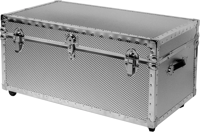 Embossed Steel Oversized Trunk - USA Made 36" X 21" X 16"