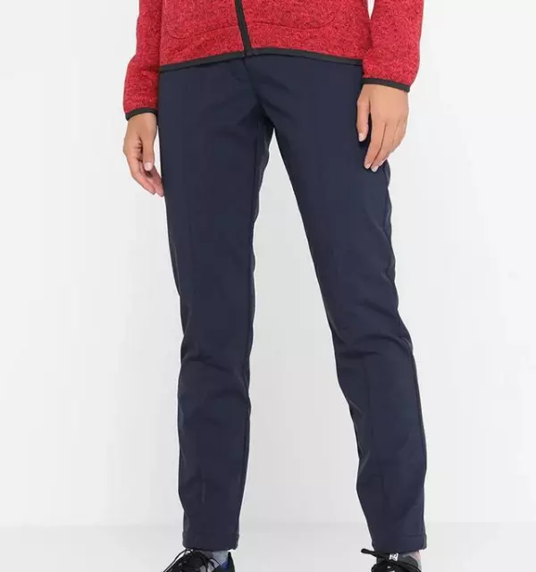 CMP Pantaloni Multifunzionali e da Neve in softshell C/ghetta, Donna - N950 (Bla