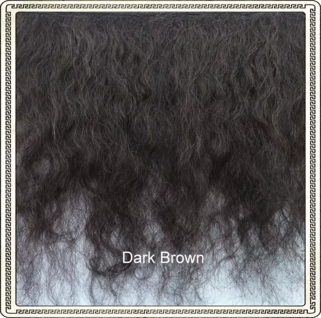 Mohair Weft Dark Brown,  5" - 6" X 36"   Ideal for Reborn dolls
