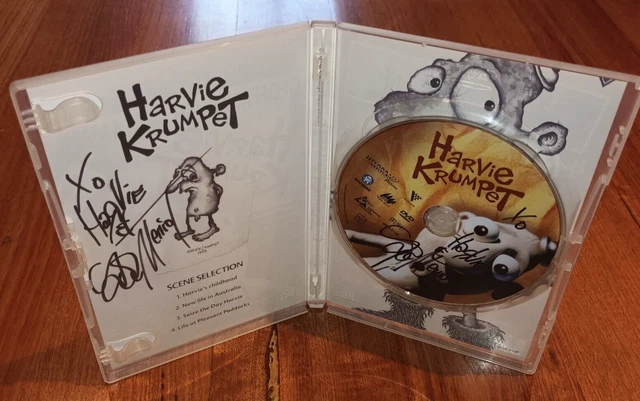 Rare Harvey Krumpet DVD Signed by Adam Elliot Movie Animated Short Geoffrey Rush