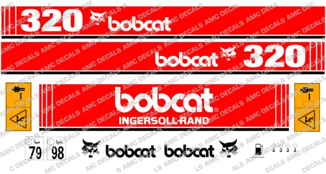 Bobcat 320 Mini Digger Decal Set