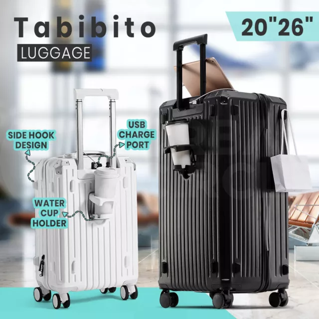 Tabibito Luggage Set Suitcase Trolley Travel TSA Multifunctional Case  20" 26"