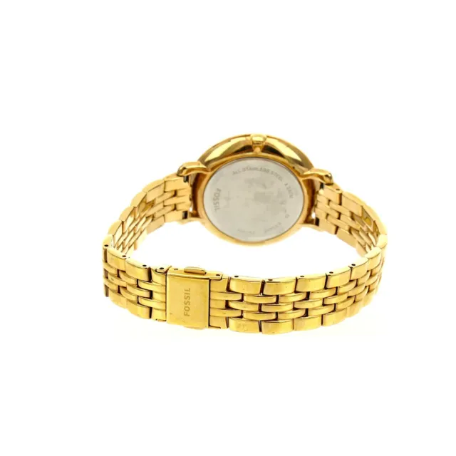 Fossil Jacqueline Women's Rose Gold Crystal Bezel Bracelet Watch 2848 3