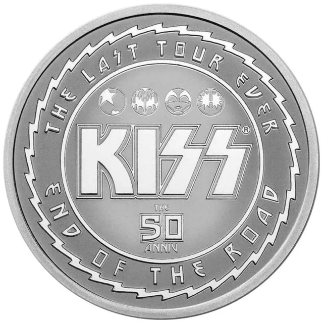 Silbermünze KISS 50. Jubiläum 2023 - Niue - Premium-Anlagemünze - 1 Oz ST