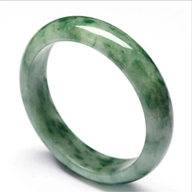 Emerald Jewelry Natural Green Jade Bracelet - Day Charm Bangle Stone
