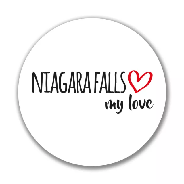 Aufkleber Niagara Falls my love Sticker Geschenk Idee Souvenir Geburtstag Weihna