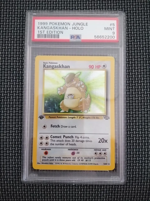 1999 Pokemon Jungle 1st Edition Kangaskhan Holo #5 PSA 9 Mint