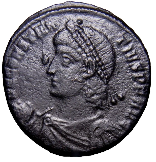 CERTIFIED Authentic Ancient Roman Coin Constantius II Banner Christian Symbol