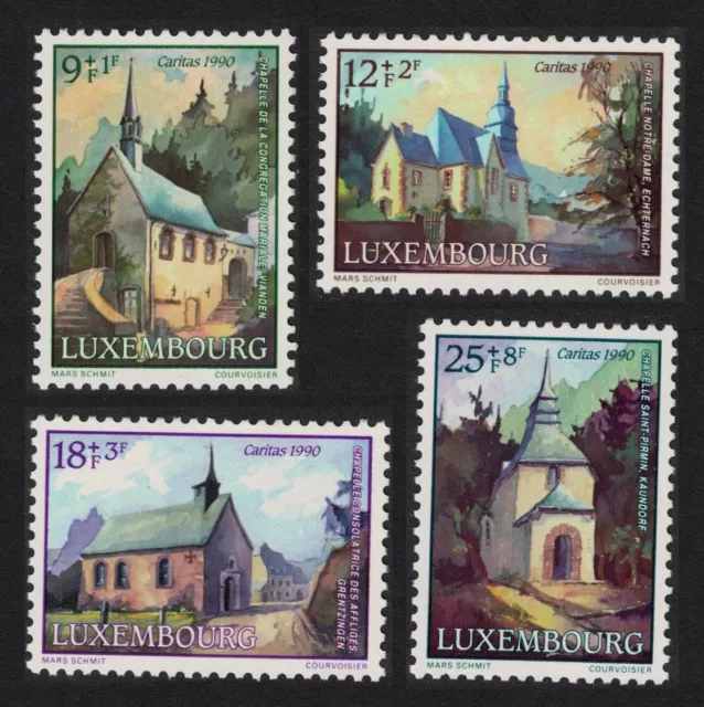 Luxembourg Restored Chapels 4v 1990 MNH SG#1280-1283 MI#1259-1262 CV£16.-