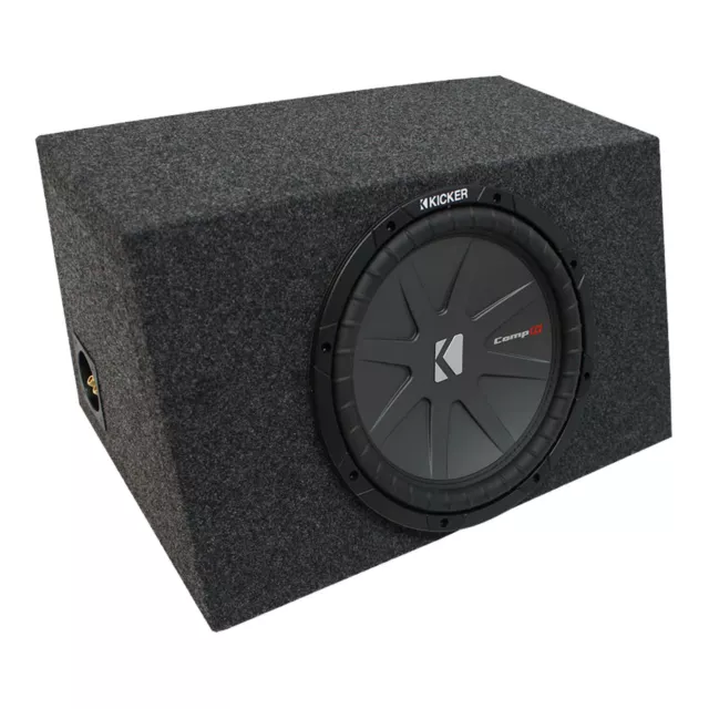 Universal Car Stereo Hatchback Sealed Single 15" Kicker CompR CWR15 Sub Box2 Ohm