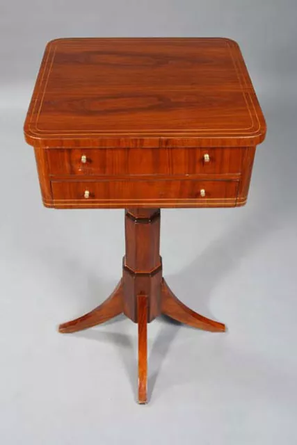 G-Gm-92 Discreto Mesa de Costura En Estilo Biedermeier