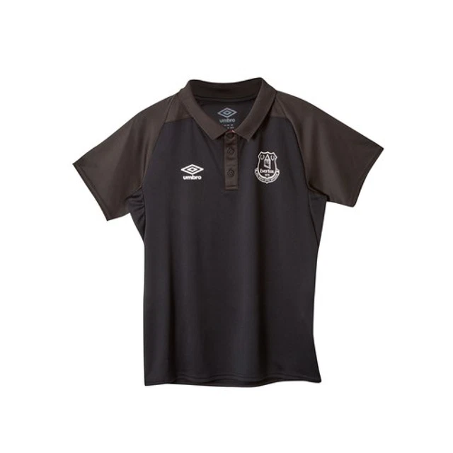 Polo da allenamento Everton Football per bambini (taglia 9-10y) nera Umbro - nuova