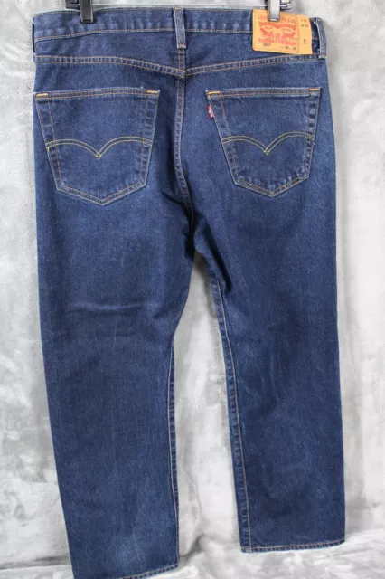 LEVI'S 501 ORIGINAL Regular Fit Straight Leg Men's Jean Size 36x29 Blue ...